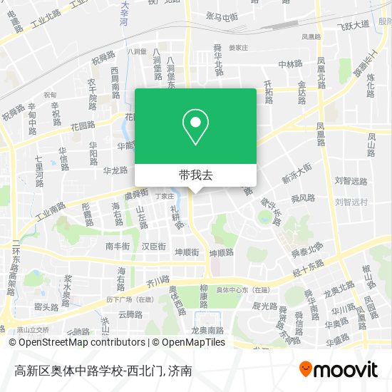 高新区奥体中路学校-西北门地图