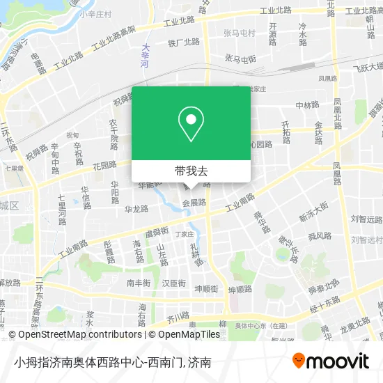 小拇指济南奥体西路中心-西南门地图
