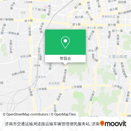 济南市交通运输局道路运输车辆管理便民服务站地图