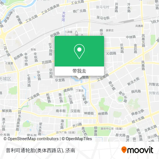 普利司通轮胎(奥体西路店)地图