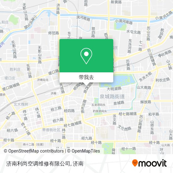 济南利尚空调维修有限公司地图