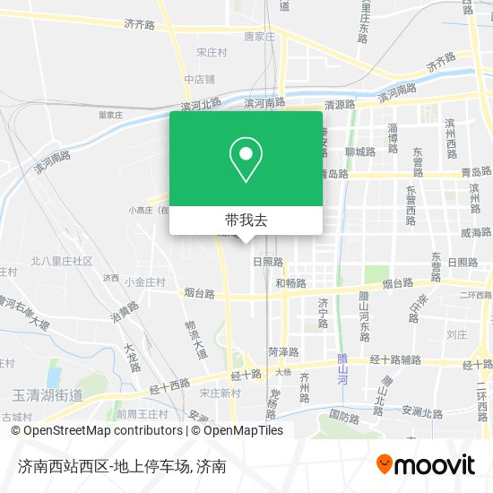 济南西站西区-地上停车场地图