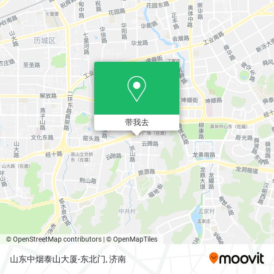 山东中烟泰山大厦-东北门地图