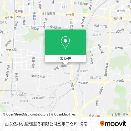 山东亿林供应链服务有限公司五零二仓库地图