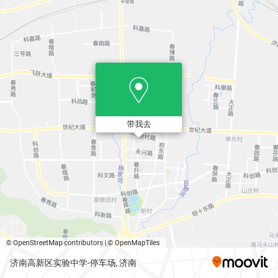 济南高新区实验中学-停车场地图