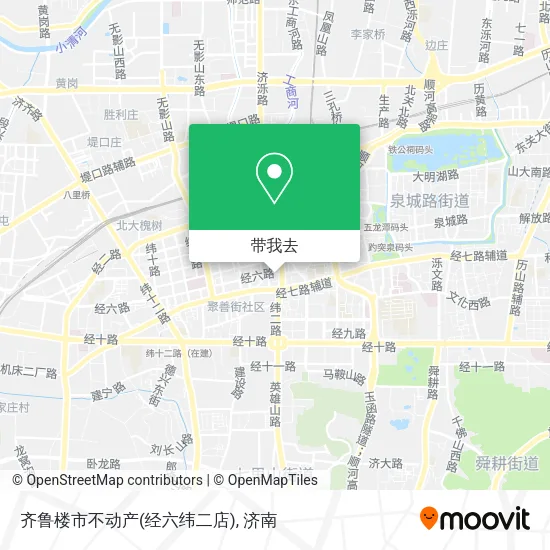 齐鲁楼市不动产(经六纬二店)地图