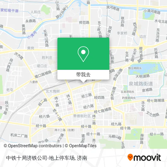 中铁十局济铁公司-地上停车场地图