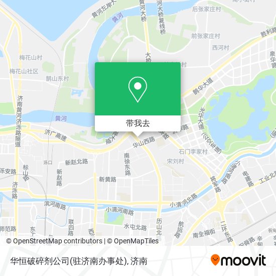 华恒破碎剂公司(驻济南办事处)地图