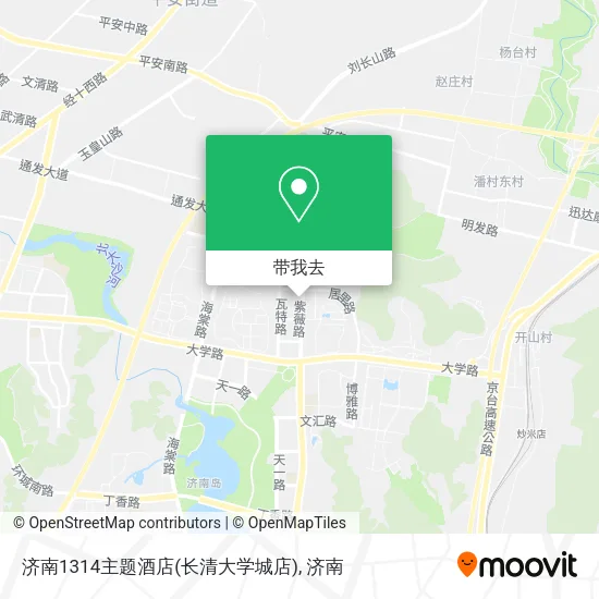 济南1314主题酒店(长清大学城店)地图