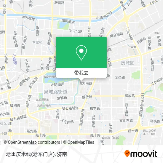 老重庆米线(老东门店)地图
