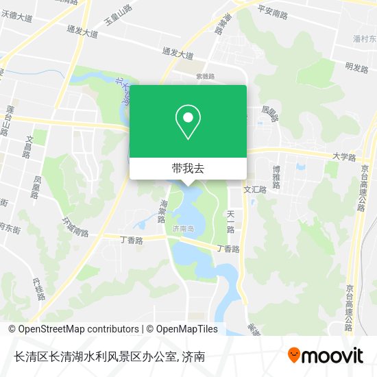 长清区长清湖水利风景区办公室地图