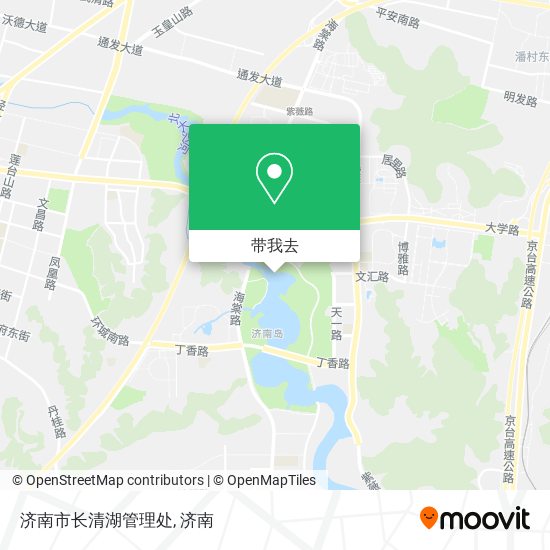 济南市长清湖管理处地图