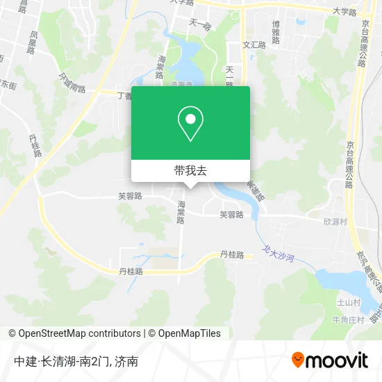中建·长清湖-南2门地图