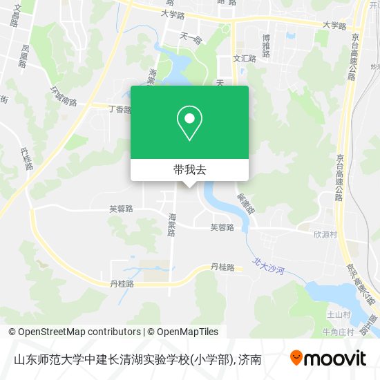 山东师范大学中建长清湖实验学校(小学部)地图