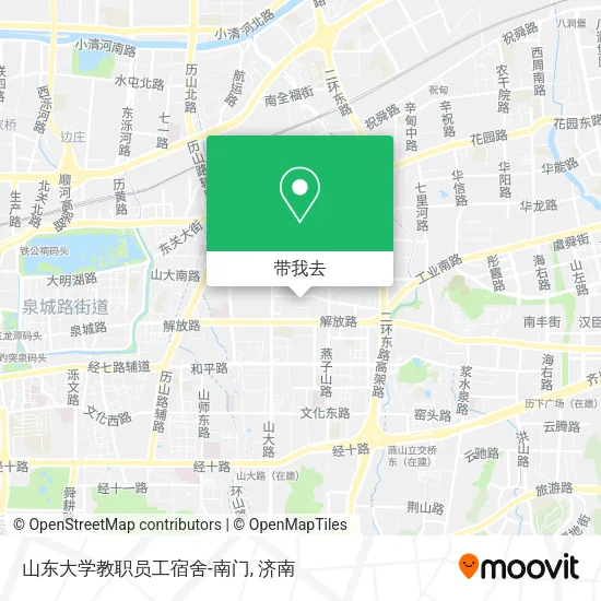 山东大学教职员工宿舍-南门地图
