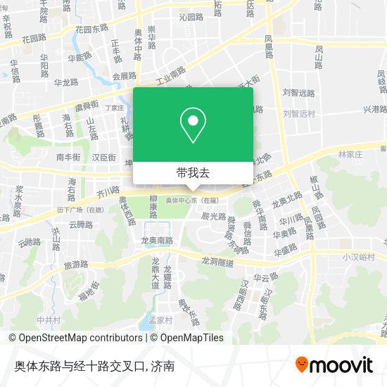 奥体东路与经十路交叉口地图
