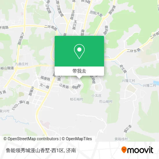 鲁能领秀城漫山香墅-西1区地图