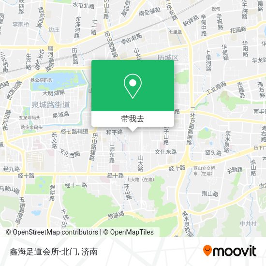 鑫海足道会所-北门地图