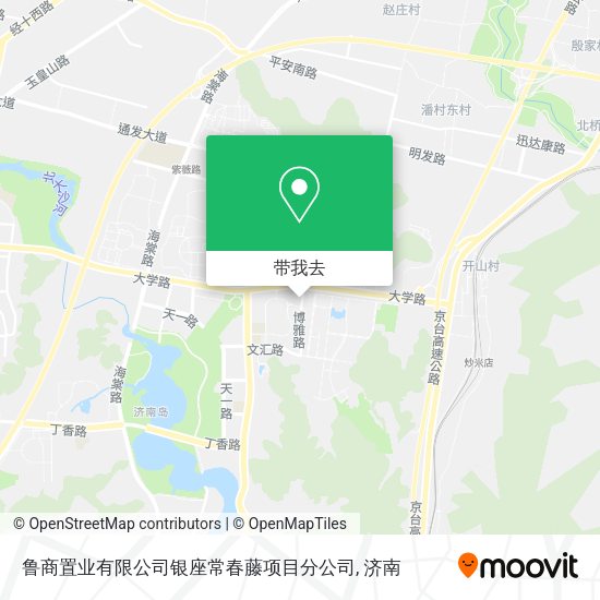 鲁商置业有限公司银座常春藤项目分公司地图