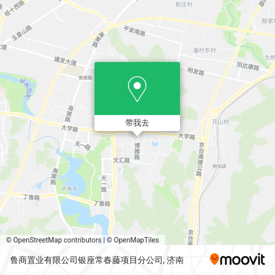 鲁商置业有限公司银座常春藤项目分公司地图