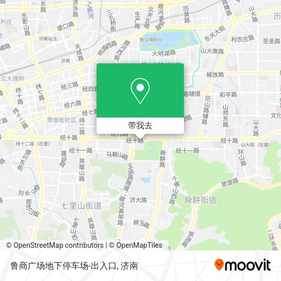 鲁商广场地下停车场-出入口地图