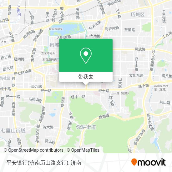 平安银行(济南历山路支行)地图