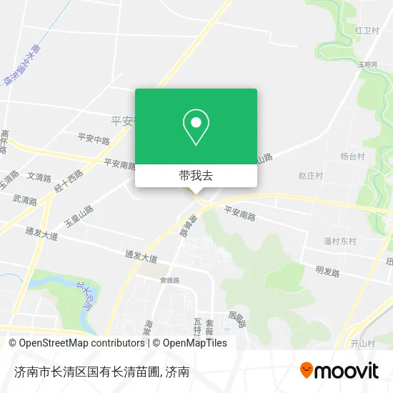 济南市长清区国有长清苗圃地图
