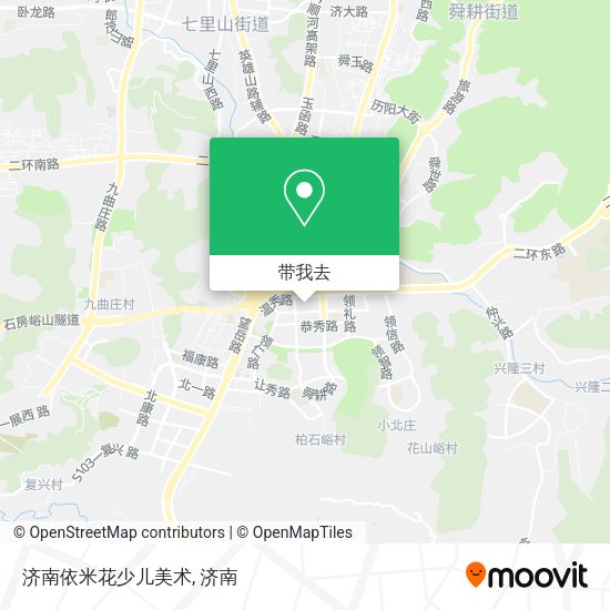 济南依米花少儿美术地图