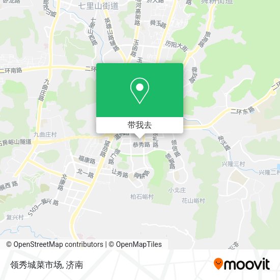 领秀城菜市场地图