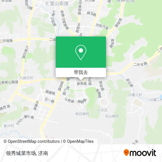 领秀城菜市场地图