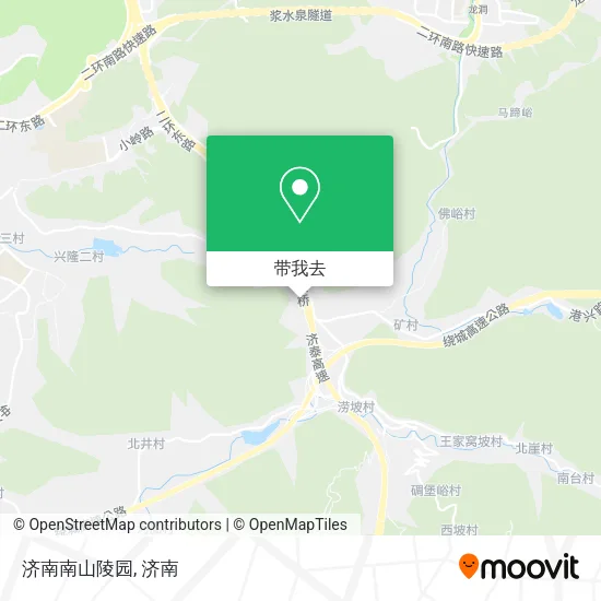 济南南山陵园地图