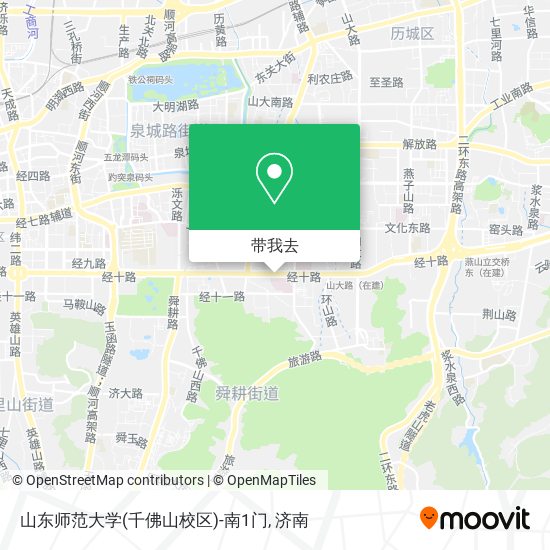 山东师范大学(千佛山校区)-南1门地图