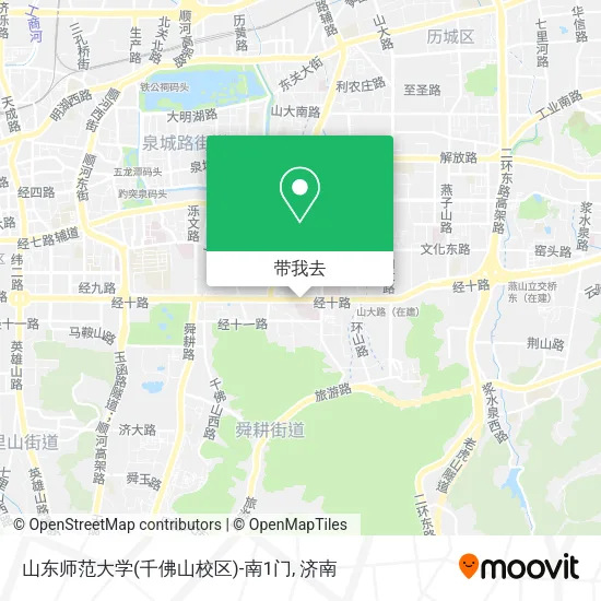 山东师范大学(千佛山校区)-南1门地图
