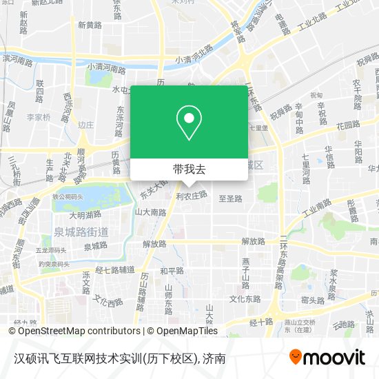 汉硕讯飞互联网技术实训(历下校区)地图