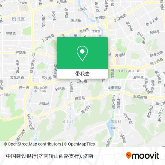 中国建设银行(济南转山西路支行)地图
