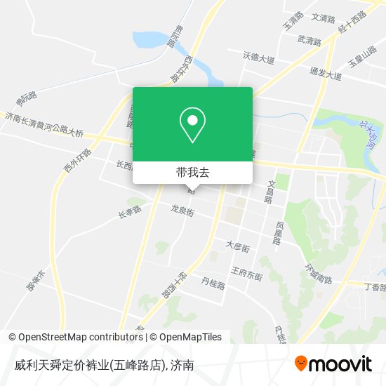 威利天舜定价裤业(五峰路店)地图