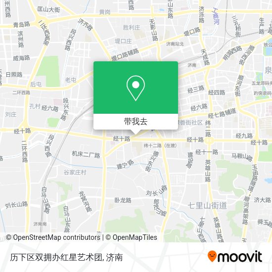 历下区双拥办红星艺术团地图