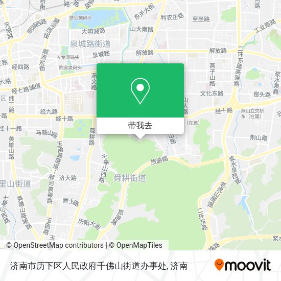 济南市历下区人民政府千佛山街道办事处地图