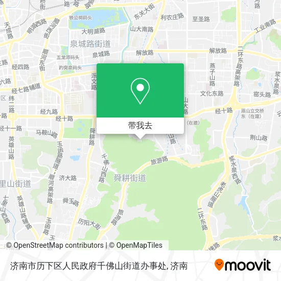 济南市历下区人民政府千佛山街道办事处地图