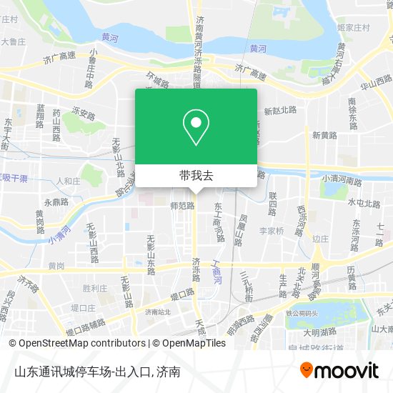 山东通讯城停车场-出入口地图