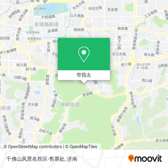 千佛山风景名胜区-售票处地图