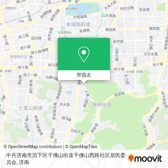 中共济南市历下区千佛山街道千佛山西路社区居民委员会地图
