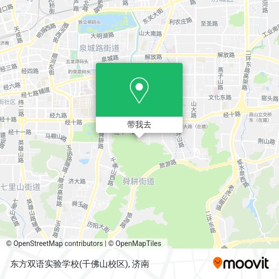东方双语实验学校(千佛山校区)地图