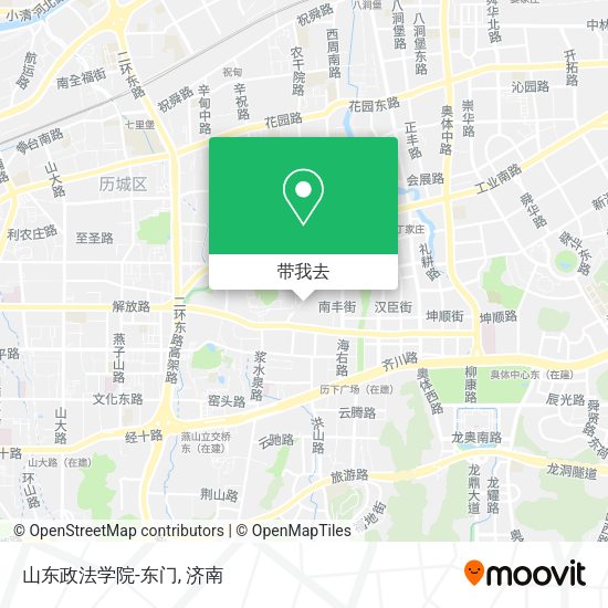 山东政法学院-东门地图