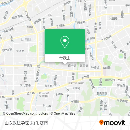 山东政法学院-东门地图