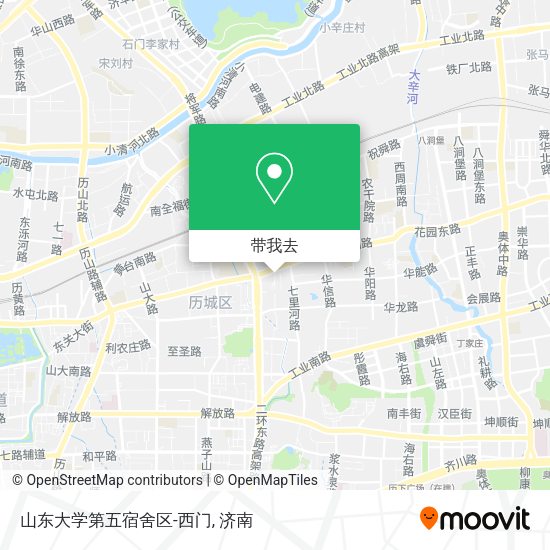 山东大学第五宿舍区-西门地图