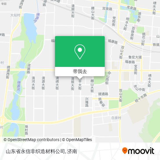 山东省永信非织造材料公司地图
