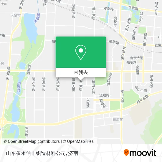 山东省永信非织造材料公司地图