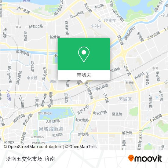 济南五交化市场地图