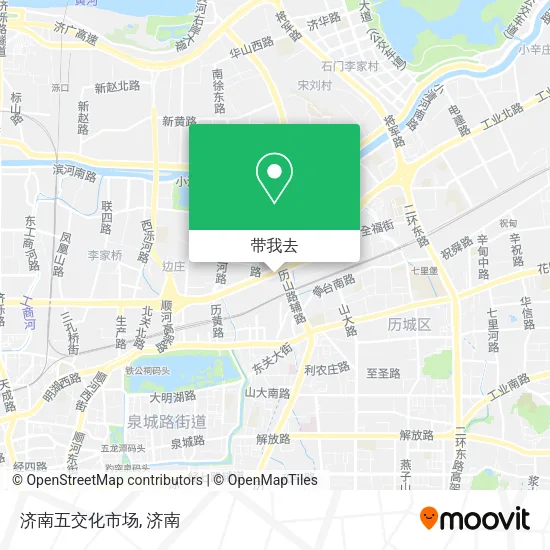 济南五交化市场地图